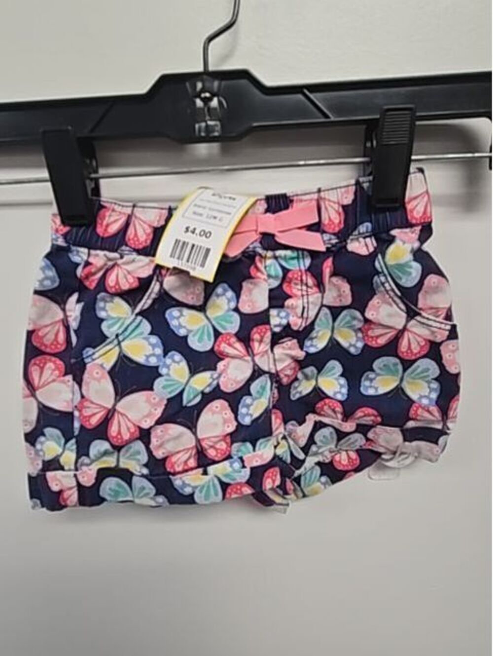 Navy/Colorful Butterflies Gymboree Shorts, 12M G
